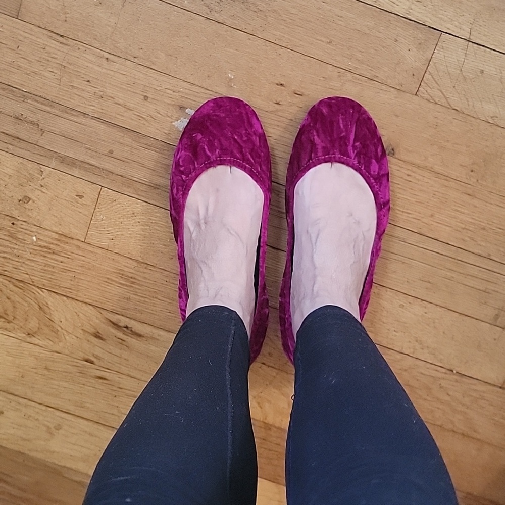 Tieks Tyrian Velvet Flats 8 - Picture 5 of 6
